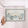 Cartoon Cars Kids Bath Mats,Cute Construction Excavator Truck Toddler Mats Rugs for Boys Girls Adults,Rainbow Clouds Starry Boho Bath Carpets,Colorful Bath Rugs,Absorbent Floor Mats,16Wx24L Inches